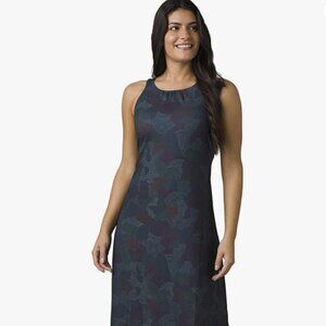 prAna Women's Skypath Dress - Deep Pine Dotty